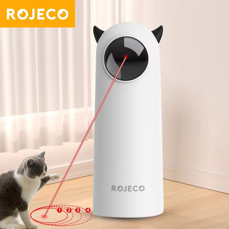 Interactive Automatic LED Laser Cat Toy - Smart Handheld Electronic Pet Accessory for Indoor Use