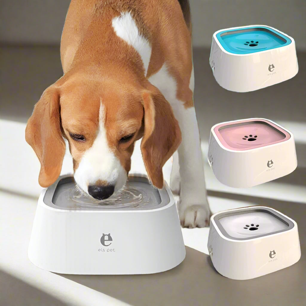 Dog Drinking Water Bowl with Floating Design - Non-Wetting, Non-Skid, Large Capacity