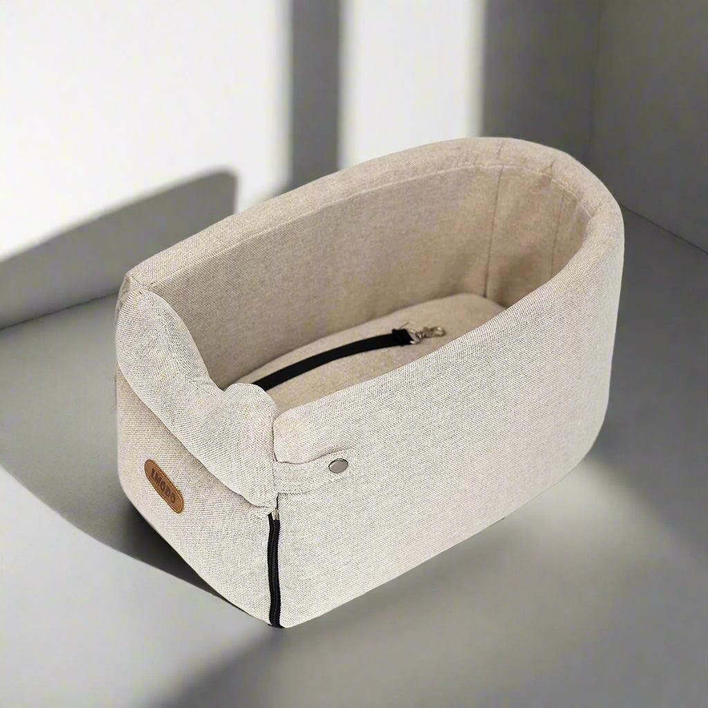 Portable Dog Car Seat Bed - Safe Travel Carrier for Small Dogs and Cats
