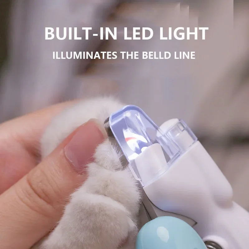 Professional Pet Nail Clippers with Led Light Pet Claw 