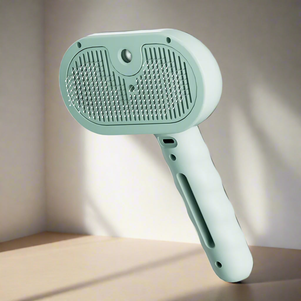 No-Mess Pet Steam Brush - Calm Grooming for Cats & Dogs