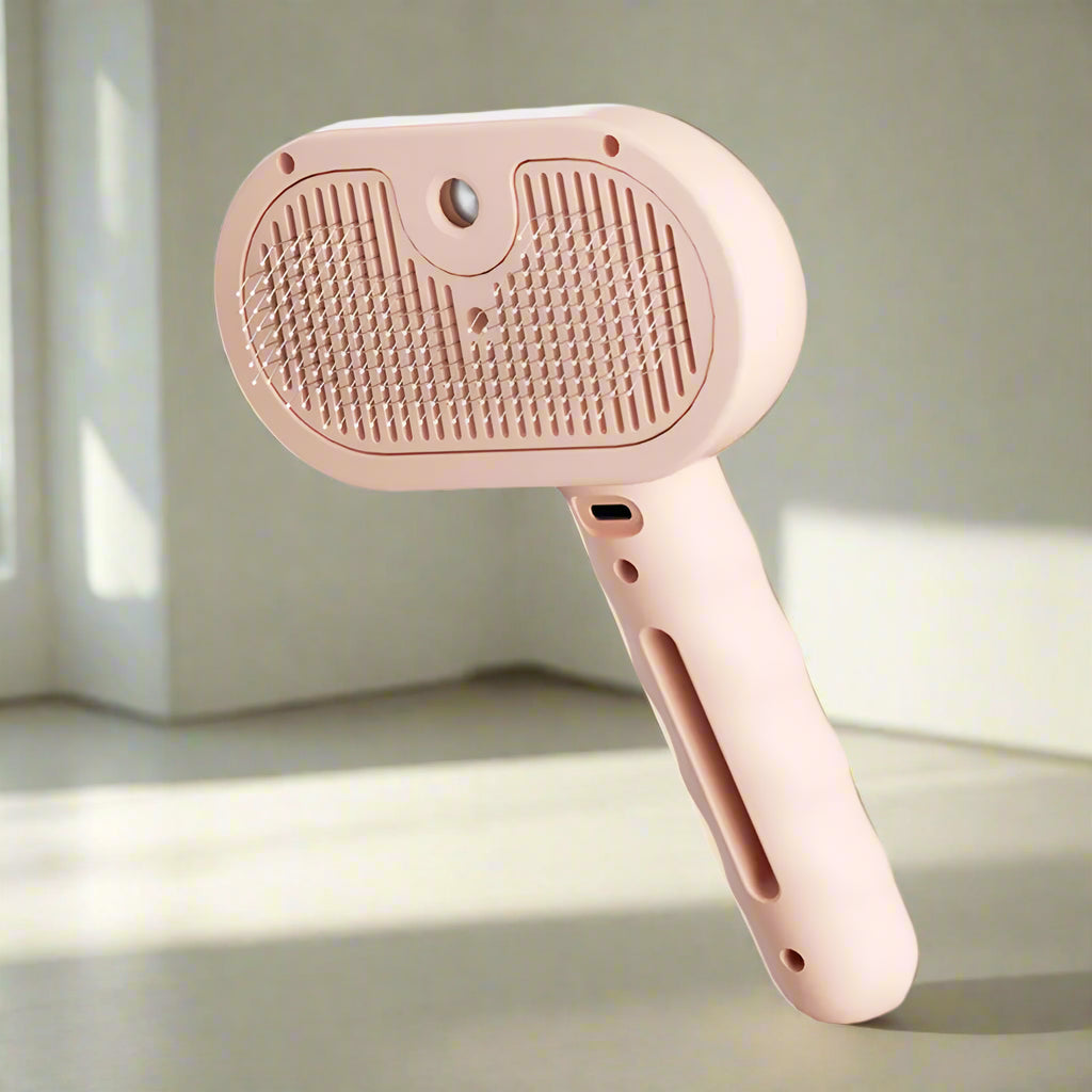 No-Mess Pet Steam Brush - Calm Grooming for Cats & Dogs