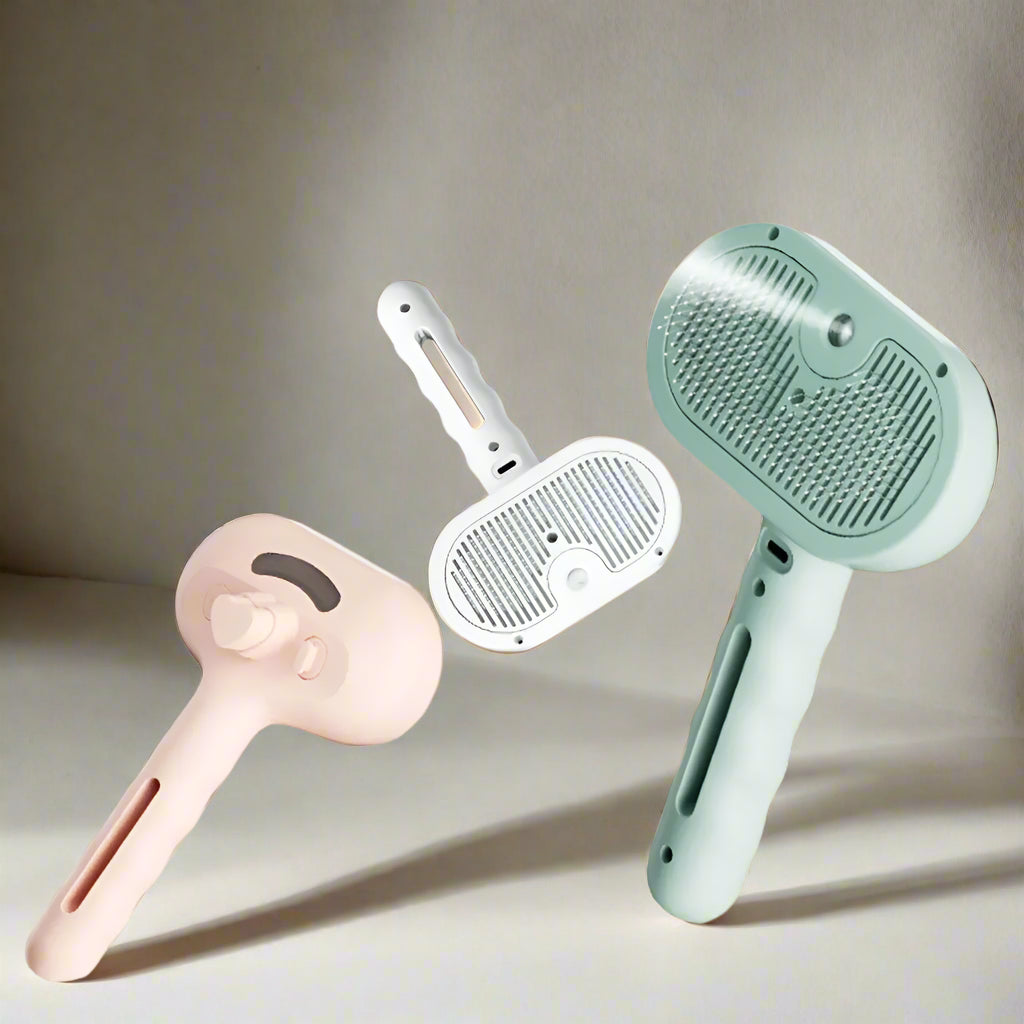 No-Mess Pet Steam Brush - Calm Grooming for Cats & Dogs