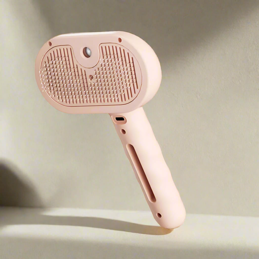 No-Mess Pet Steam Brush - Calm Grooming for Cats & Dogs