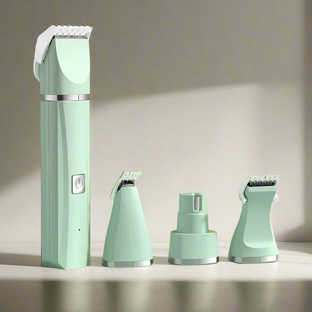 4 in 1 Electric Pet Grooming Kit - Hair Trimmer, Clippers, Nail Grinder for Cats & Dogs