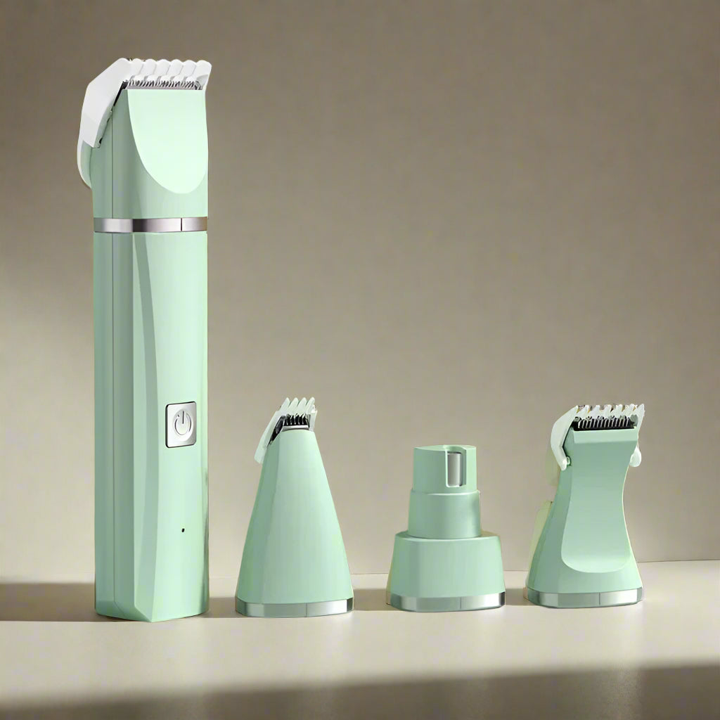 4 in 1 Electric Pet Grooming Kit - Hair Trimmer, Clippers, Nail Grinder for Cats & Dogs