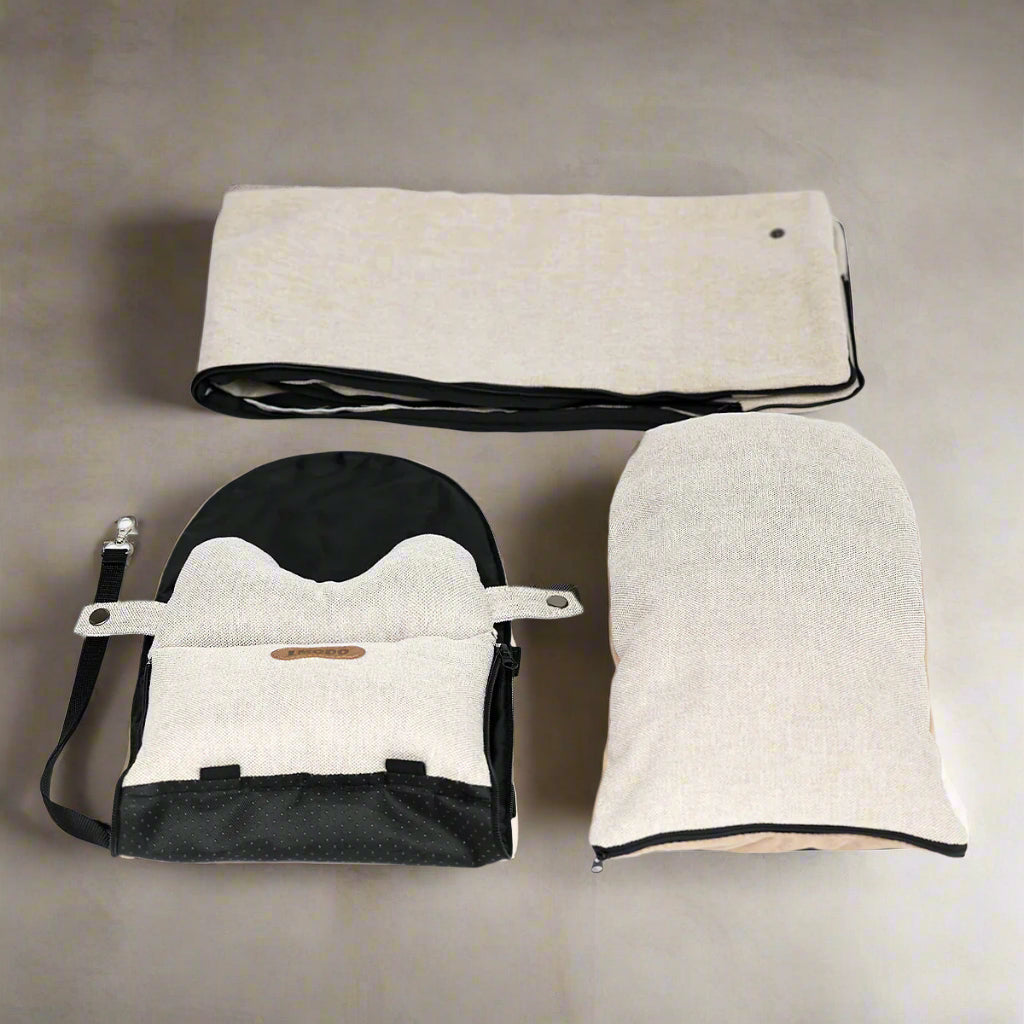 Portable Dog Car Seat Bed - Safe Travel Carrier for Small Dogs and Cats